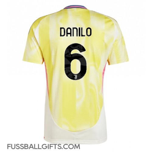 Juventus Danilo Luiz #6 Fußballbekleidung Auswärtstrikot 2024-25 Kurzarm